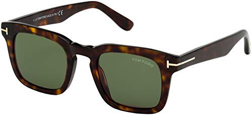 TOM FORD Unisex DAX Sunglasses, Dark Havana, 50/22/145