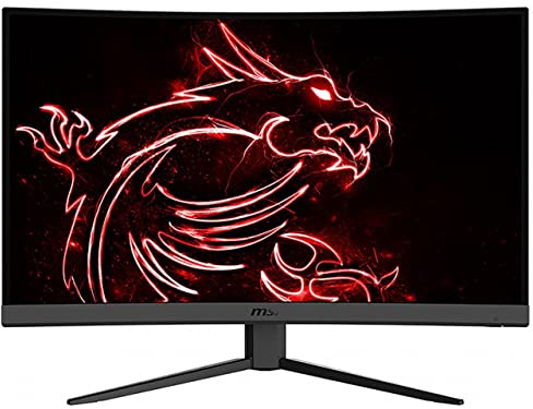 MSI 32 FHD 1500R Curvatura no refleja el bisel superestrecho 1 ms 1920 x 1080 165Hz tasa de actualización ajuste de inclinación FreeSync Monitor de juego curvado (Optix G32C4), color negro