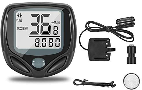 YFCTLM Computer di Biciclette Wireless Riciclaggio Ciclo della Bici della Bicicletta del calcolatore con cardiofrequenzimetro Contachilometri contagiri e Calorie Counter (Color : Type 2)