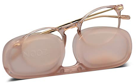 NOOZ Optics - Occhiali anti luce blu, senza correzione, per bambini di 3-6 anni, forma rotonda, colore rosa, collezione Cruz