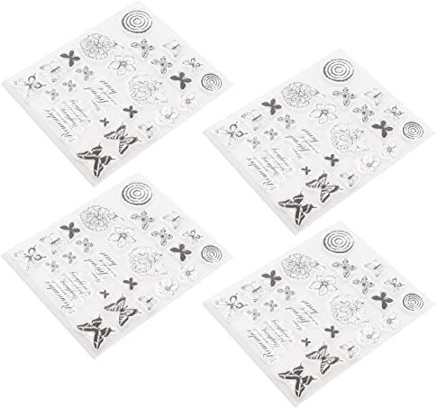 Kartenherstellung Briefmarken, Recycling transparente DIY-Produktionspaste Wiederholt TPR-Material Klare Briefmarken für Fotoalbum für Weihnachtskarten