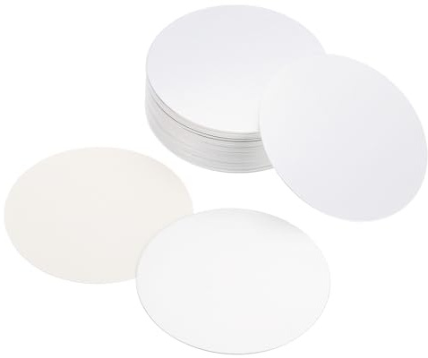 PATIKIL 50 Pack 78mm/3.07 Aluminium-Folie Cap Liner resistent Versiegelung | Tamper Induktion Heat Sealer, für PET-Kunststoff-Flasche Glas-Deckel