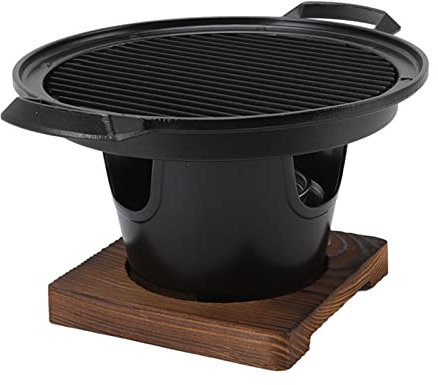 HOHXFYP Petit Gril de Table,Facile ? Nettoyer et ? Assembler en Alliage D'Aluminium sans Fum¨¦e,Gril Portable Au Propane,Convivial et Hygi¨¦Nique,pour L'Int¨¦Rieur