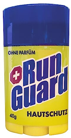 RunGuard Original hudskydd, anti-friktionspinne 40 gram mot sårskavning, blåsor och hudirritation på fötter, lår, armar, bröstvårtor