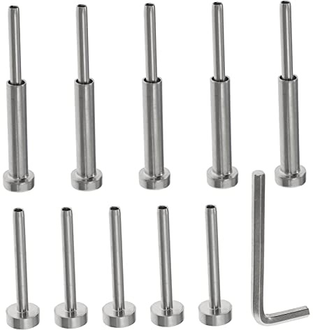 DOITOOL Kit De Tendeurs De Câble De Rampe D'escalier En Acier Inoxydable T316, 1/8 Sertis, Pour Garde-corps De Terrasse En Métal 2 X2 Et 4 X4, 5 Paires, Système Solide Extérieur Et Intérieur