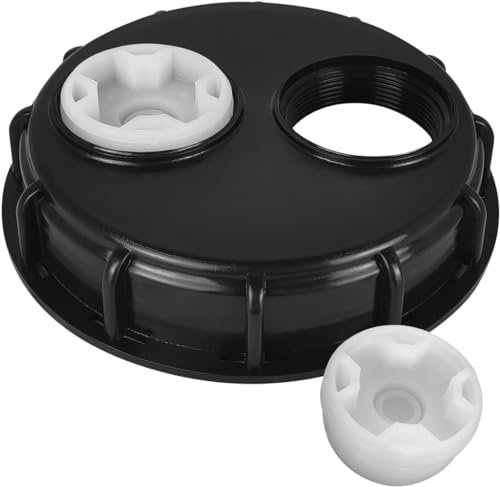 WOOLUCK® Tappo serbatoio IBC, coperchio serbatoio IBC da 163 mm con doppi fori di sfiato, per serbatoio dell'acqua da 1000 litri, contenitore della pioggia
