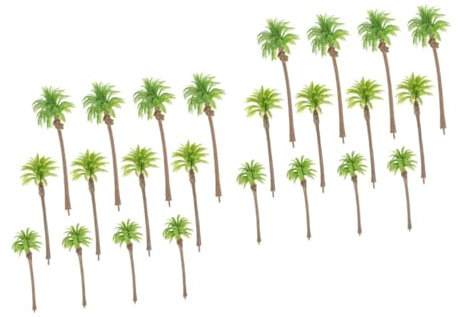 STOBOK 24stücke Miniatur-palmenbaum Modell Künstliche Palmen Für Landschaftsgestaltung Sandtisch-Dekoration Architektur-Modelle Realistische Mikrolandschaften