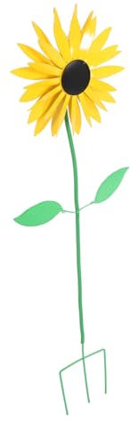 CANIGHT Piquet De Jardin Décoratif Tournesol Wind Rotatif pour Extérieur pour Aménager Votre Jardin Ou Terrasse