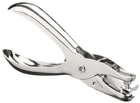 Perforatore Manuale Da 3Mm Perforatore Singolo Piccolo Pinza A Foro Singolo Perforatore In Metallo Cromato A Un Foro Singolo Mini Ergonomico For Artigianato Etichette Carte Scrapbooking