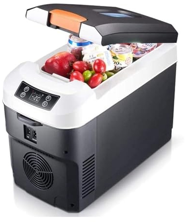Pink Beryl 15l car refrigerator, electric laptop fridge 12/24/220v, for car, camping, truck, boat and hoga, outdoor camping