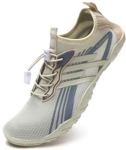 IceUnicorn Strandschuhe Badeschuhe Damen Herren Schwimmschuhe Aquaschuhe Sommer Schnell Trocknend Surfschuhe