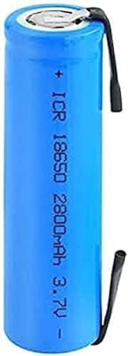 Batería De Iones De Litio De 3,7 V Icr 18650 2800 MAh, Recargable con Pieza De Soldadura Utilizada para Faros, Micrófono, Radio, Linterna,2 Habitaciones