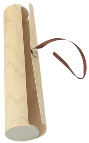 IMIKEYA Caja De Cilíndrica De Madera Sin Pintar Tapa Organizador De Té para Bolsitas De Té Caja De Embalaje para Almacenamiento