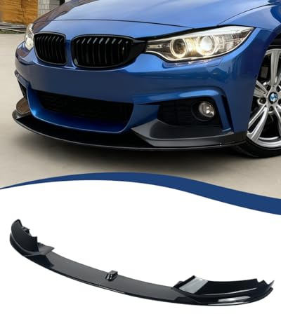 MAGICKIT Front Splitter Lip for BMW 4 Series F32 F33 F36 2014-2020 Front Bumper Spoiler (Gloss Black）