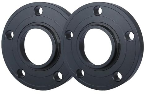 Distanziali Ruote 2PCS Adattatori Ruote Distanziatore Per Benz Distanziale Ruota 5x112 CB 66,6mm Allargatore Alluminio Forgiato Distanziatori Per Ruote(Nero,20mm)
