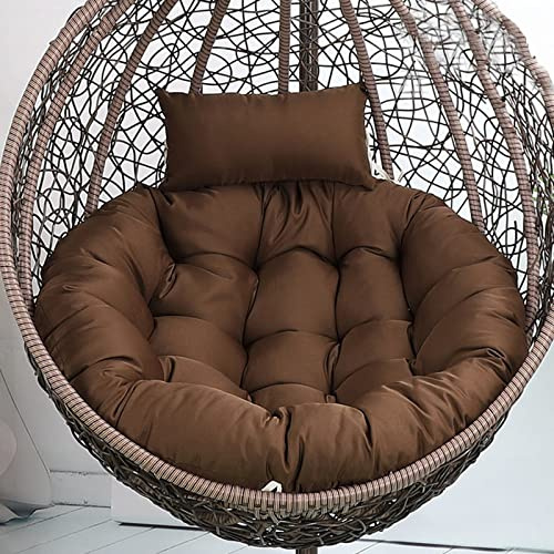 Balancelle en forme d'œuf avec support et coussin - Chaise à bascule intérieure/extérieure pour la détente, 105X90 cm