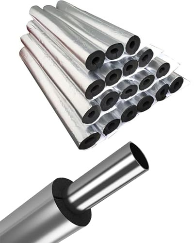 Antifreeze Pipe Insulation Foam Tubing 90 95 cm Length, Self-Adhesive Pipe Insulation 16mm 22mm 27mm 34mm 48mm 60mm 133.0mm for Air Conditioning and Hot Water Heater(89mm x T 20mm)