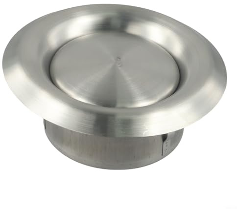 Rejilla de ventilación ajustable de acero inoxidable 304 para regulación de flujo de aire en cualquier habitación (150 mm)