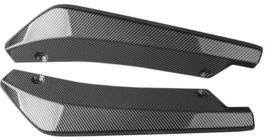 2 Stück Auto Heckstoßstange Lip Diffusor für BMW 4 Series F32 F33 F36, Wrap Angle Spoiler Heckstoßstange Lip Spoiler Lippe Heckstoßstangenschutz,B/Carbon-Fiber