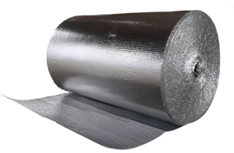 Luftpolsterfolien-Isolierrolle, doppelte Aluminium-Wärmedämmung, selbstklebend, mehrere Größen(1x1m)