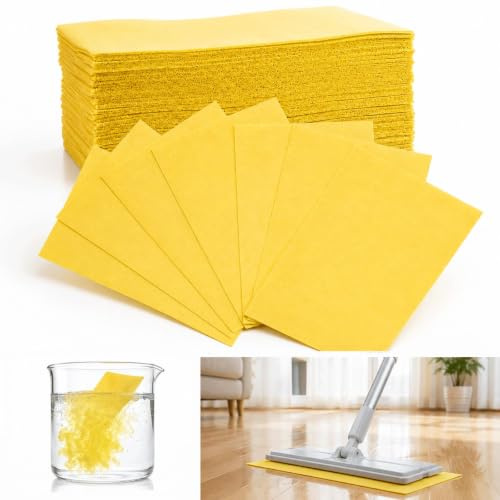 100 PCS Floor Cleaning Tablets, Floor Cleaner Tablets, Multi-Surface Dissolvable Formula for Hardwood Tile Laminate Surfaces, Convenient Household Cleaning Solution