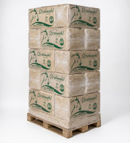 Cordes-Grasberg Strohmehl Entstaubt Palette 15 x 22 kg – Pferdeeinstreu aus Roggenstroh