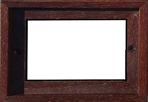 Hausnummern-Fliesen, 15 x 4,8 cm, handbemalt, italienische rote Rose, Keramik, 4 Fliesen, Braun