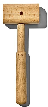 OXO Good Grips Wooden Seafood Mallet | Smooth Rounded Handle, Cracks Seafood Shells, Ideal for Crab and Lobster, Hand Wash Only