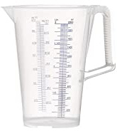 Pressol Messbecher 2 l blau bedruckte Skala Polypropylen