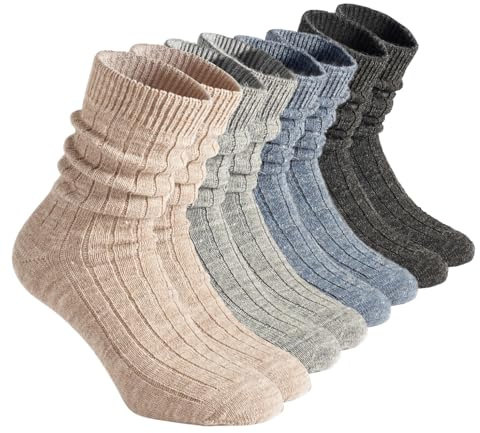 CALZITALY PACK 2/4 PARES Calcetines de Lana Alpaca, Calcetines Térmicos, Calcetines de Invierno, Unisex | Made in Italy