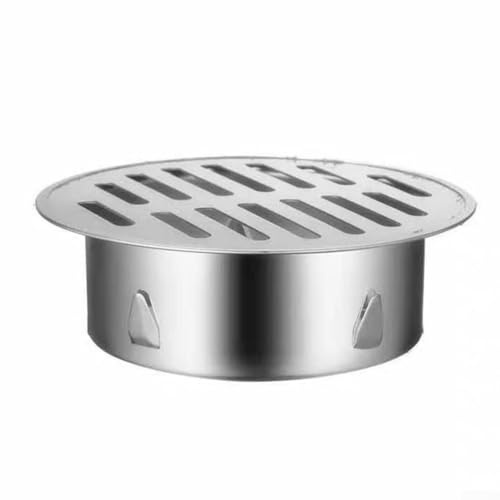 Stainless Steel Floor Drain Grate Insert With Large Hollow Design, Fits 50Mm To 200Mm Drain Pipes, Easy Installation For Outdoor And Indoor Drains (50mm)