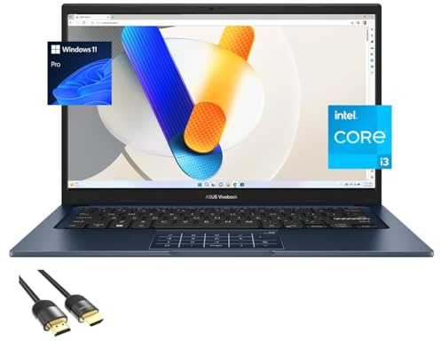 ASUS Vivobook Laptop for Students and Business, 14 FHD Micro-Edge, 12th Gen Intel Core i3-1215U, 16GB RAM, 1TB PCIe SSD, WiFi 6E, Webcam, 180° Lay-Flat, USB-C, US Version KB, PDG HDMI, Win 11 Pro