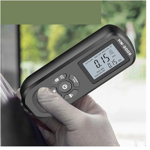 Mesureur d'épaisseur de peinture, Compteur d'épaisseur de Film LCD rétro-éclairé numérique, testeur d'épaisseur de peinture de voiture, jauge d'épaisseur de revêtement Pour voitures mesure F/NF