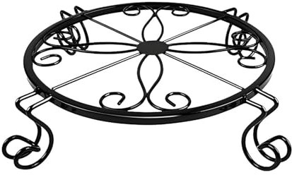 weiting Taburete para flores, taburete para plantas, soporte de metal, soporte para macetas, soporte dispensador de bebidas, soporte corto para jardín, decoración del hogar