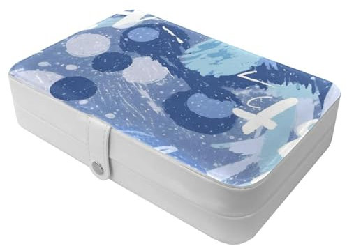 Graffiti Art-219 Reise-Schmuckschatulle – Ihre tragbare Schatztruhe für Ringe, Ohrringe, Halsketten. Tolles Geschenk für Frauen, die gerne reisen, große Organizer-Hülle, 1 Packung
