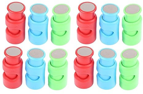 Tomotato 12 clip spremere e bloccare il sacchetto del pane clip di chiusura del sacchetto di plastica in 3 colori per borse, clip del pane, clip del sacchetto di plastica, clip di chiusura