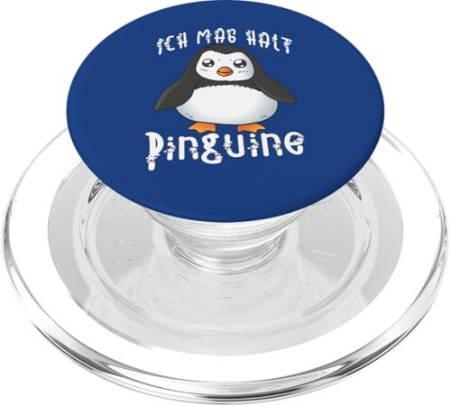 Ich mag halt Pinguine Mädchen Kinder Damen Herren Penguin PopSockets PopGrip für MagSafe