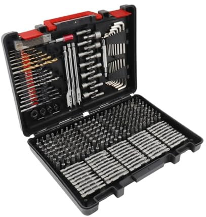 Baoblaze 318 Pieces Drill Bit Set Screwdriver Bit Set High Speed Steel with Storage Case Impact Driver Bit for DIY Project Masonry
