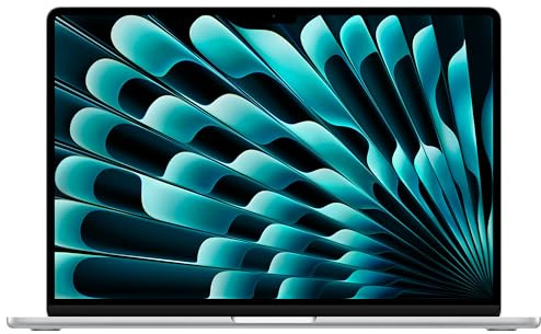 2024 Apple MacBook Air con con Processore Apple M3 con 8CPU & 10GPU (15-pollici, 8GB RAM, 512GB SSD di Memoria) (QWERTY Italian) Argento (Ricondizionato)