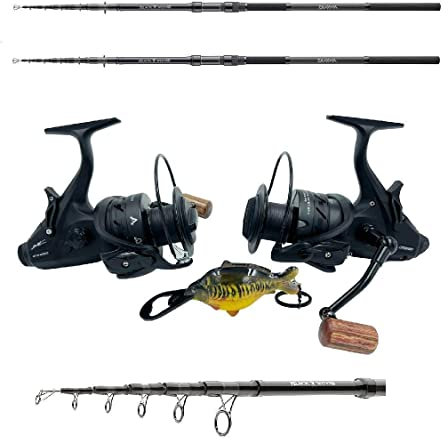 Karpfen Telecombo 360 Set im Doppelpack 2 Karpfenruten + 2 Freilaufrollen