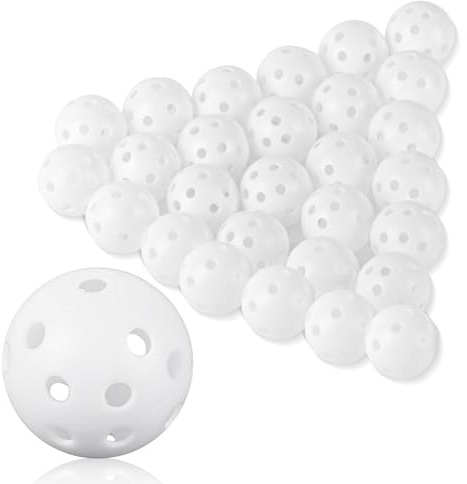 28 Pezzi Palline da Golf per Pratica, Palline da Golf Vuote per Flusso Aria, Palline da in Plastica da 40 mm per Pratica Altalena Campo Pratica Casa di Aperto Adulti