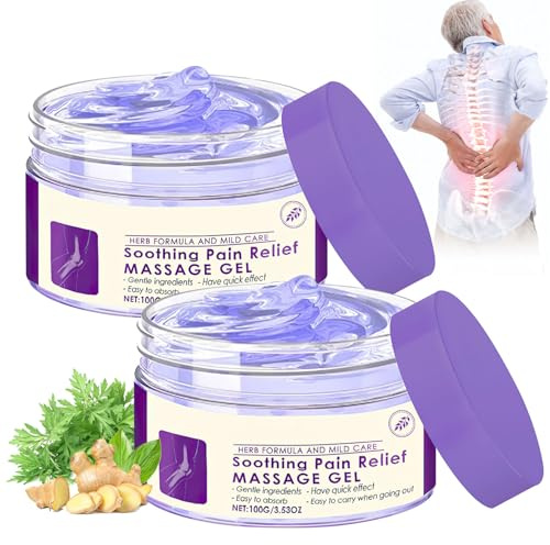 Joint Gel, Soothing Massage Gel,for Joint Activities Throughout The Body, Soothes Knees, Lumbar, Neck, Hands, and Feet (2PCS)