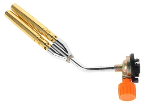 JOINPAYA Torch Dual Tube Design for Adjustable for Soldering Welding Grilling and Cooking Portable and Safe Cassette Torch Nozzle for Outdoor Use
