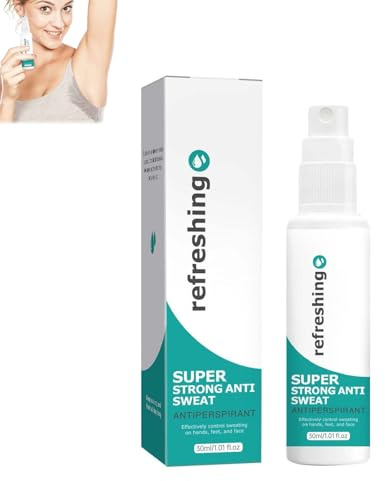 Desodorante antitranspirante en spray contra la sudoración intensa – Desodorante antisudor para hiperhidrosis con protección a largo plazo | Eficaz spray corporal para cabeza, manos y pies |