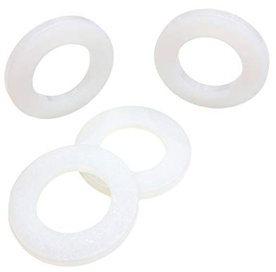 Arandelas planas de nylon - 50 unidades - métrica M6