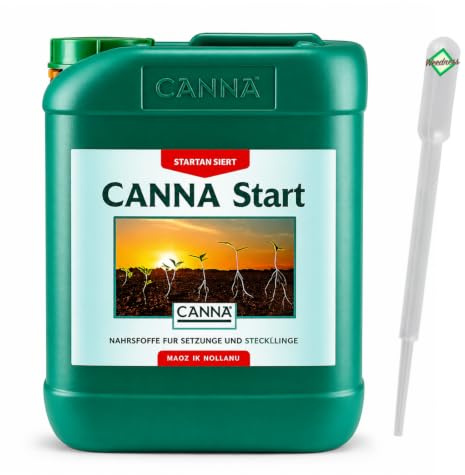 Weedness Canna Dünger Start 5 Liter - Grow Tomaten Naturdünger NPK Orchideen Palmen Bio Gemüse Bonsai Dünger Organischer