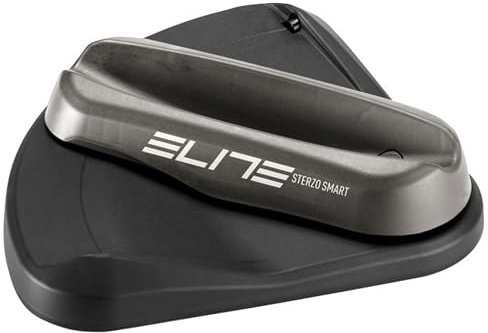 Elite Sterzo Smart Interactive Wheel Block – Bluetooth-Enabled Steering Plate for Zwift Indoor Cycling, Realistic Handlebar Rotation, Wireless Data Transmission, and Stable Front-Wheel Support