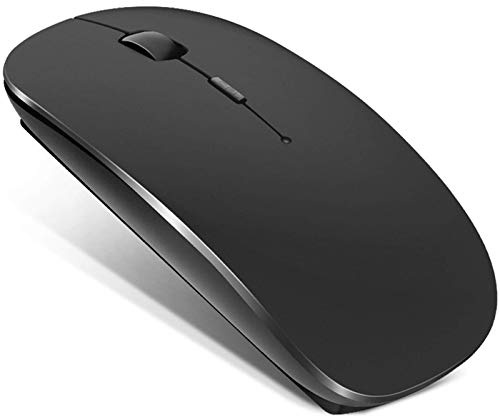 AVIS - Mouse Bluetooth 5.0, DPI regolabile, compatibile con laptop, tablet, iPad, iPhone, Mac (iOS 13.3.2 e superiori), PC/tablet, ricaricabile, silenzioso, per Windows/Linux