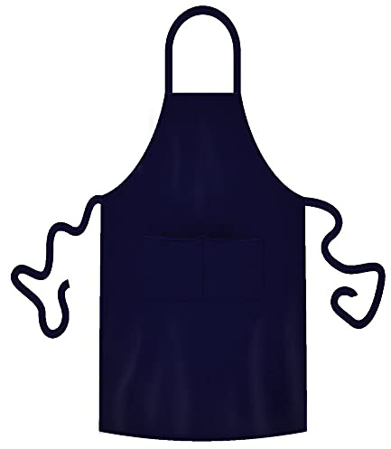 teprovo Herren Grillschürze Kochschürze Latzschürze Schürze Mann Kochen Grillen 116cm Dunkelblau