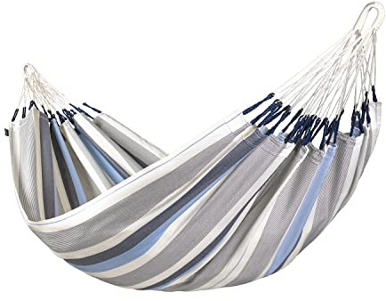 La Siesta® Brisa Blue Classic Hammock - Outdoor Relaxation Weather Resistant Simple Hammock, Authentic and Comfortable Relaxation